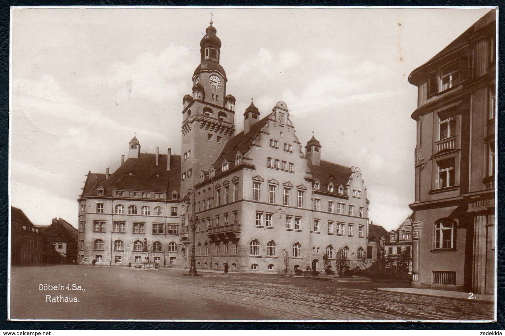 A9618 - Döbeln - Rathaus - Trinks - Gel 1934 - Doebeln
