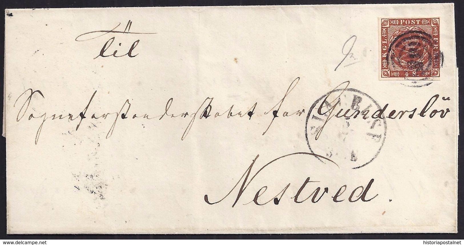 1862. SLAGBLSB A NESTVED. - Lettres & Documents