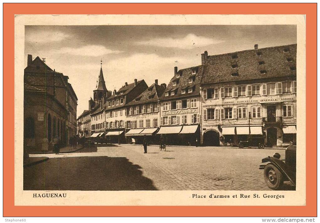 A705 / 295 67 - HAGUENAU Place D'armes ( Timbre Taxe Lettre Taxée ) - Haguenau