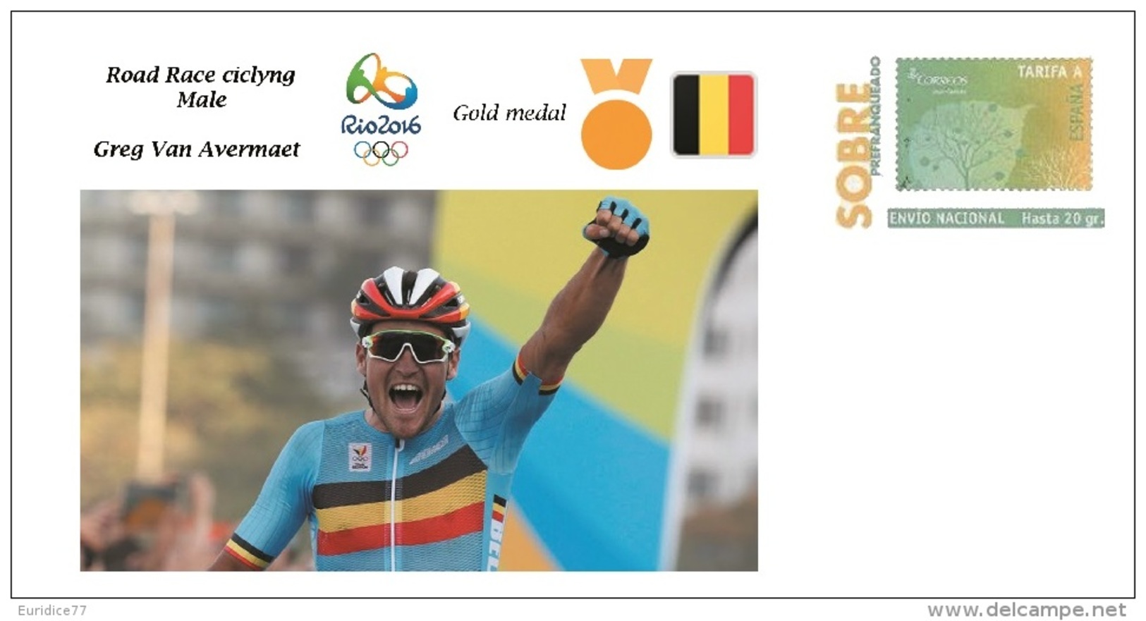 Spain 2016 - Olympic Games Rio 2016 -  Gold Medal Ciclyng Road Race Belgium Cover - Otros & Sin Clasificación