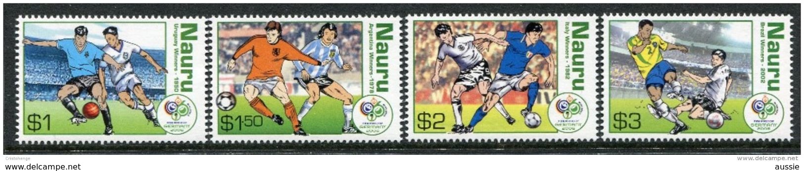 Nauru 2006 Yvertn° 583-586  *** MNH  Cote 17,50 Euro Sport Football Soccer Germany - Nauru