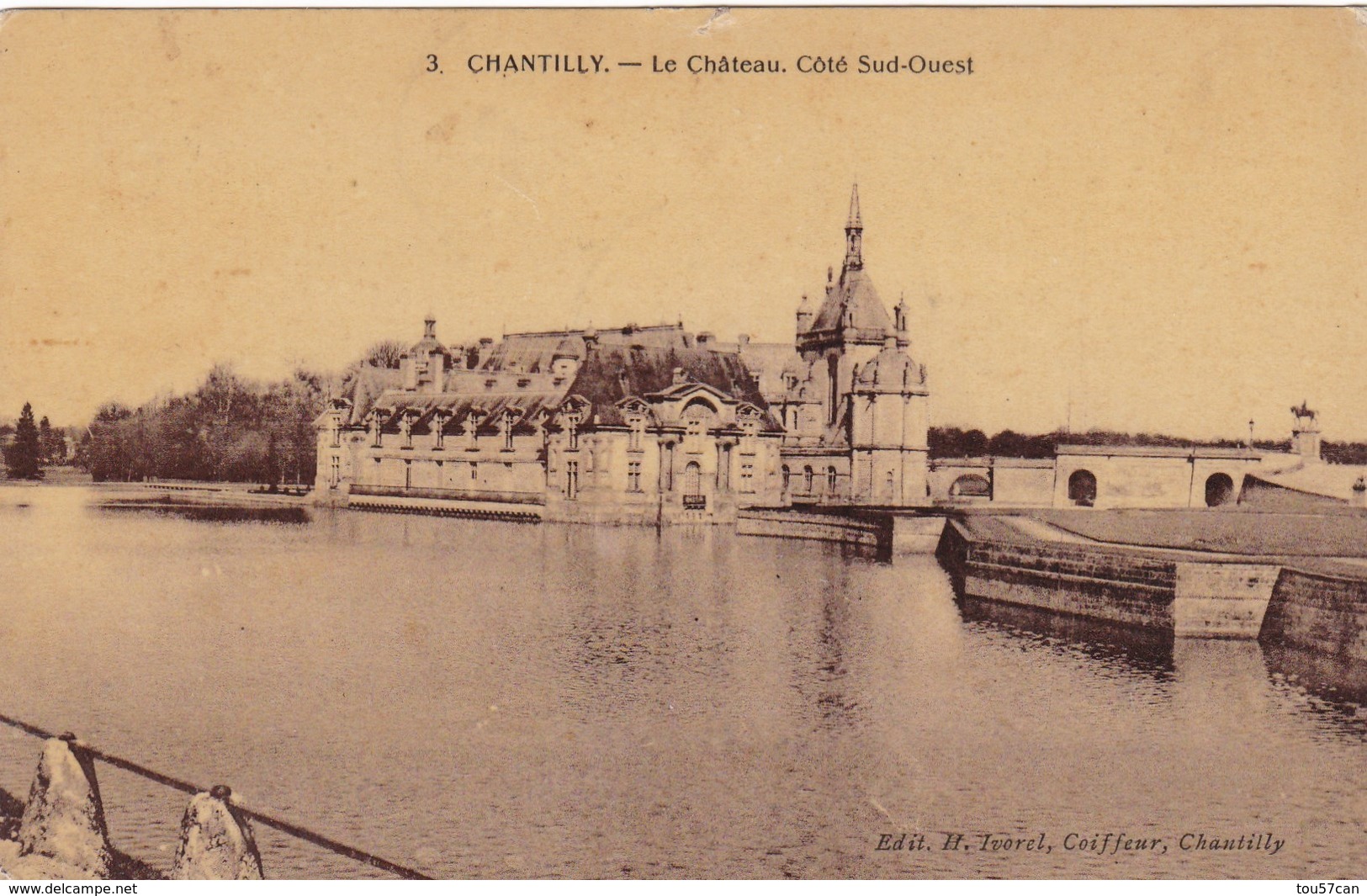 CHANTILLY - OISE -  (60) - CPA GLACÉE DE 1918 - Chantilly