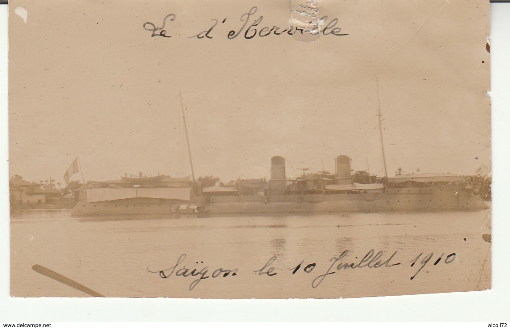 Saïgon-Bateau D'Iberville-1910-Photo 95x60mm. - Viêt-Nam