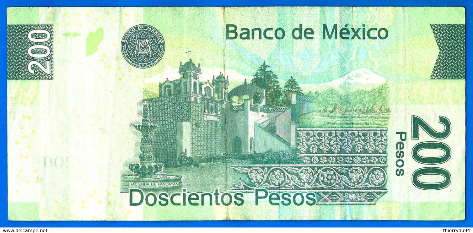 Mexique 200 Pesos 2014 Serie AY Prefixe Q Que Prix + Port Mexico Paypal Bitcoin OK - Mexique