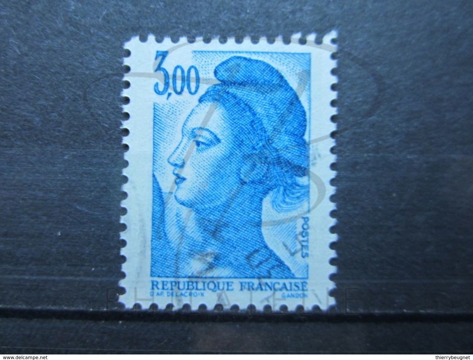 VEND BEAU TIMBRE DE FRANCE N° 2320 , BANDE PHOSPHORE A CHEVAL VERTICALEMENT !!! (a) - Usati