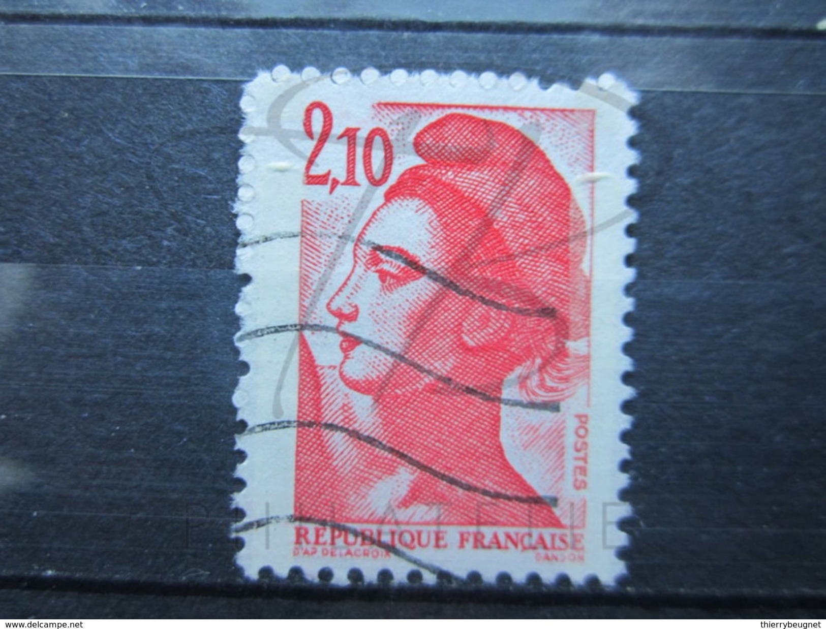 VEND BEAU TIMBRE DE FRANCE N° 2319 , BANDE PHOSPHORE A CHEVAL VERTICALEMENT !!! (a) - Used Stamps