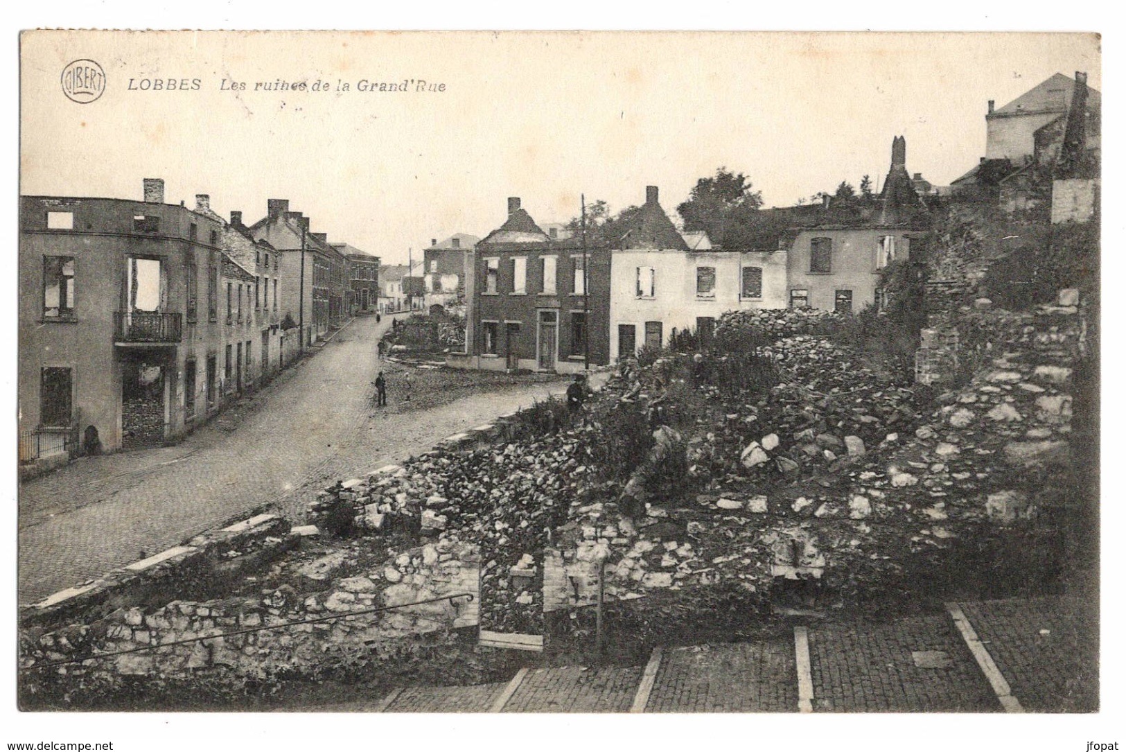 BELGIQUE - LOBBES Les Ruines De La Grand'Rue (voir Descriptif) - Lobbes