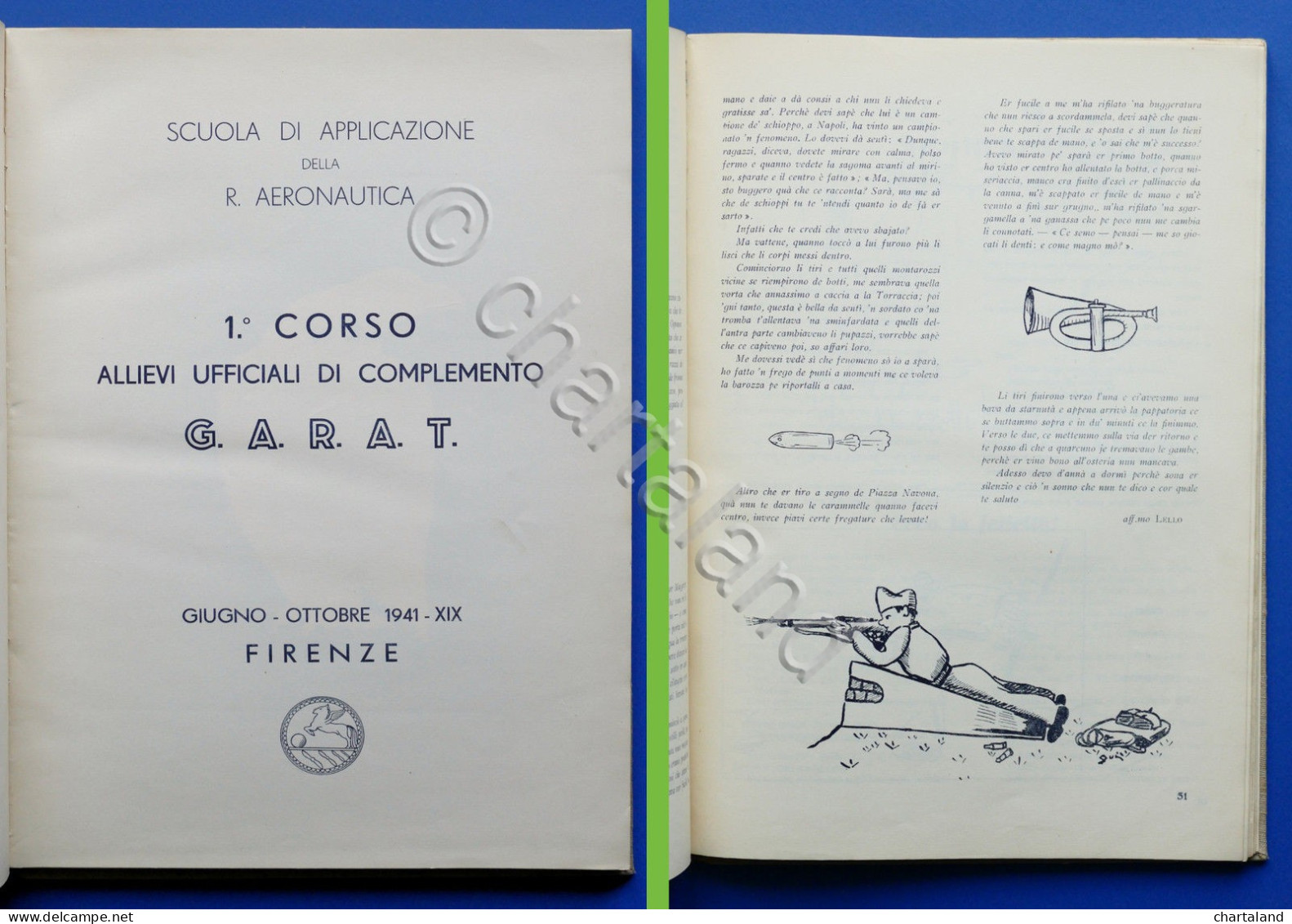 Aeronautica - 1° Corso Allievi Ufficiali Di Complemento G.A.R.A.T.  Firenze 1941 - Non Classificati