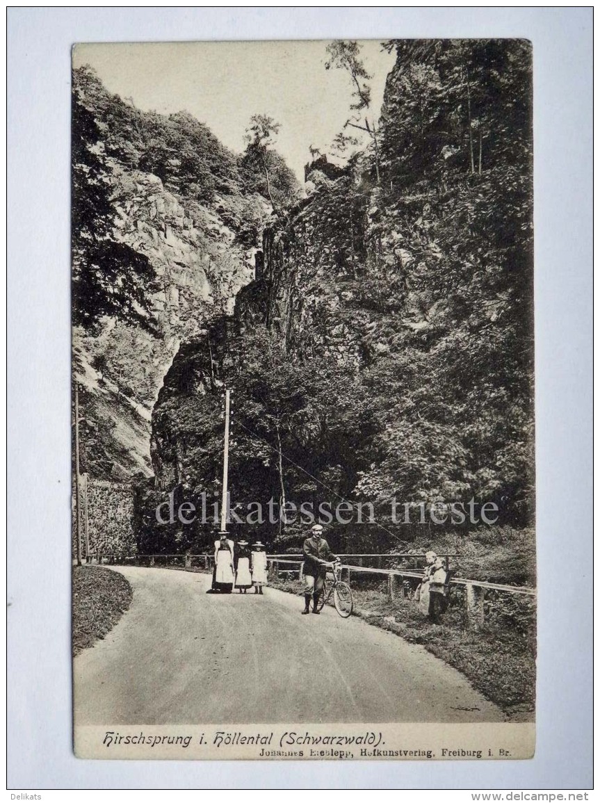 GERMANIA DEUTSCHLAND Hirschsprung Im Höllental Schwarzwald AK Old Postcard - Höllental