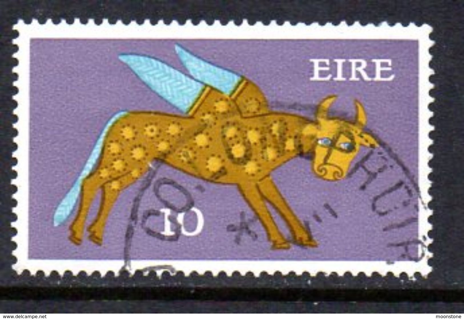 Ireland 1971-5 Gerl Decimal Definitives 10p Value, Type II, Used, SG 299a - Oblitérés