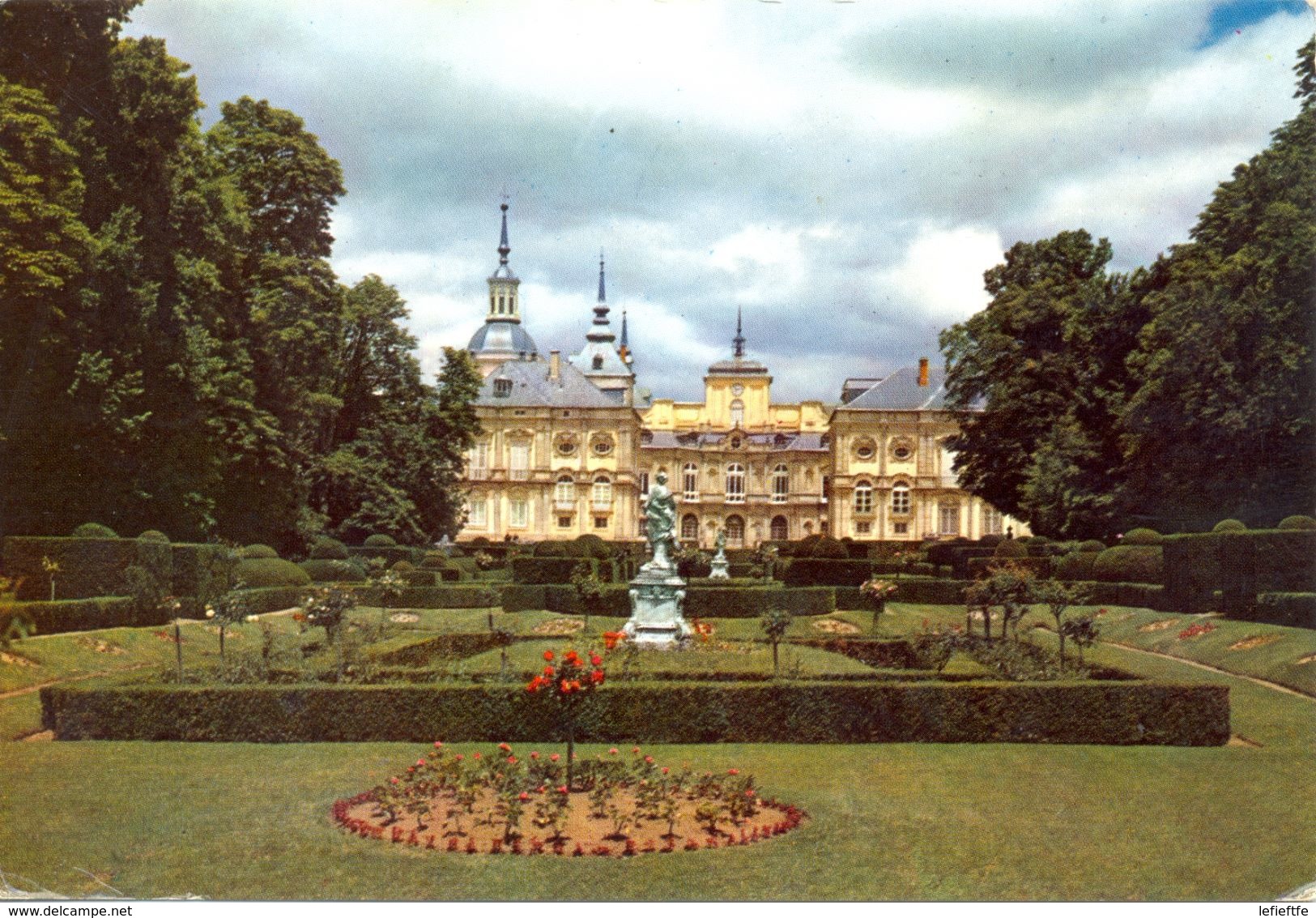 Espagne - Castilla Y León - La Granja De San Ildefonso - Palacio Desde El Parterre De La Fama - Patrimonio Nº 7 - - Segovia