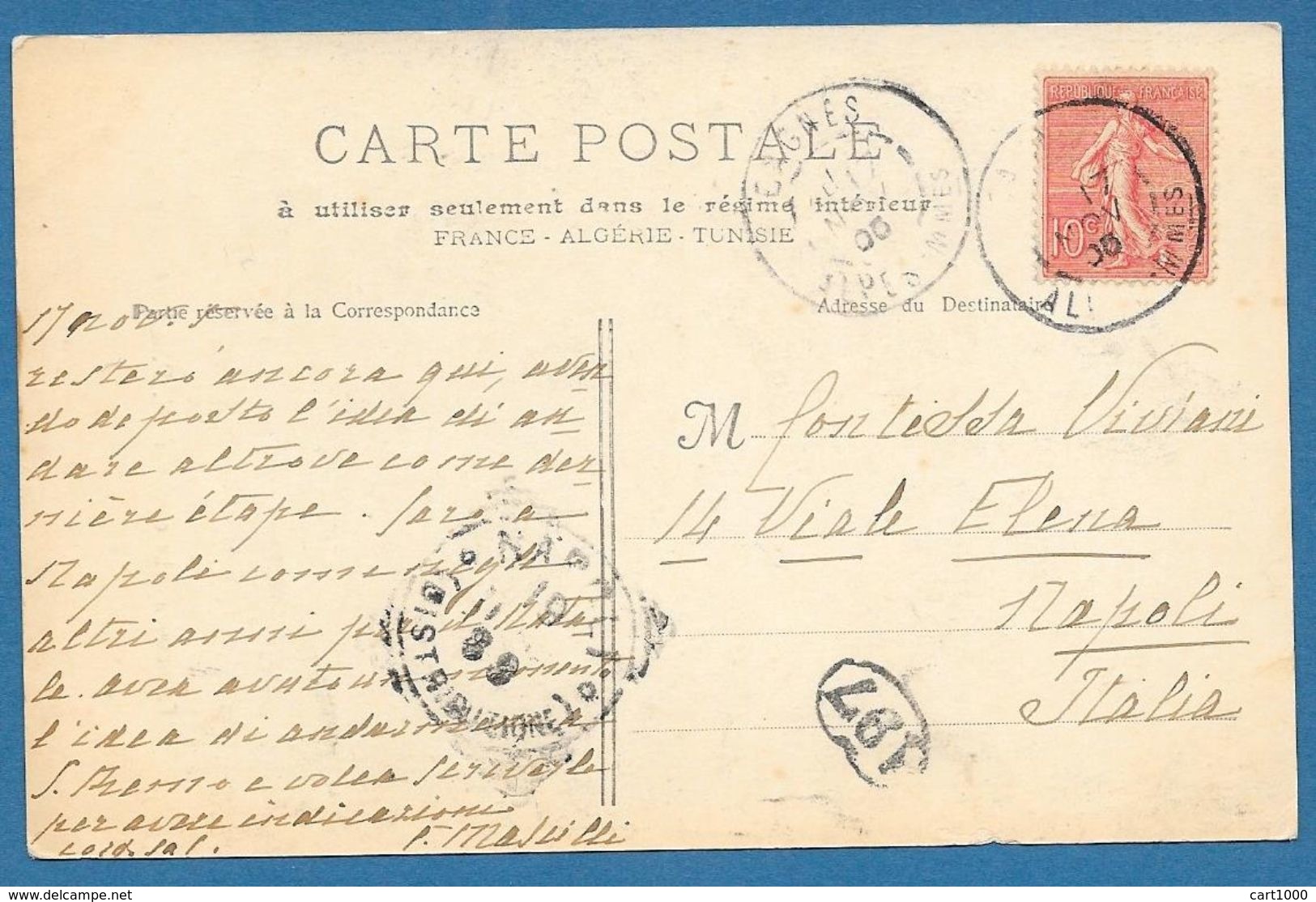 CAGNES LE CLOCHER DE N.D. LA DOREE 1905 - Cagnes-sur-Mer