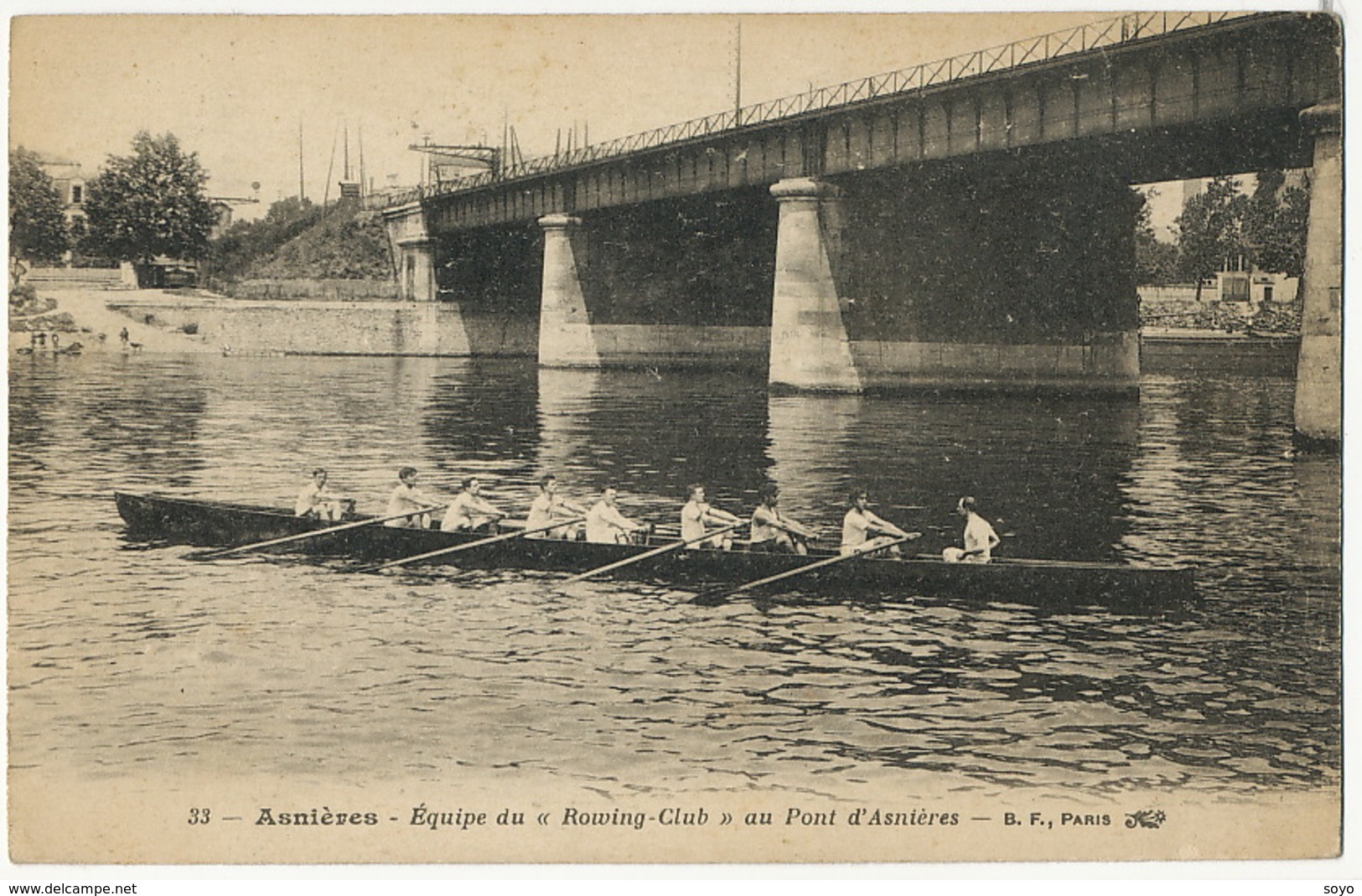 Aviron Asnieres Equipe Du " Rowing Club " - Aviron