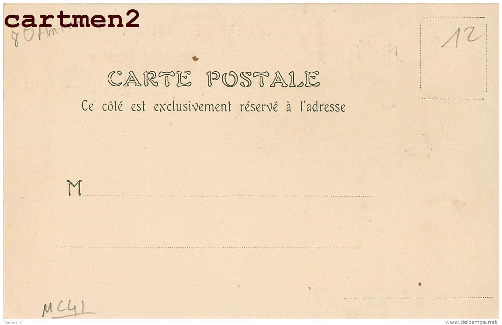 AMIENS SOCIETE DE PETITE METALLURGIE 2 BOULEVARD DUCANGE PUBLICITE USINE 1900 SOMME 80 - Amiens