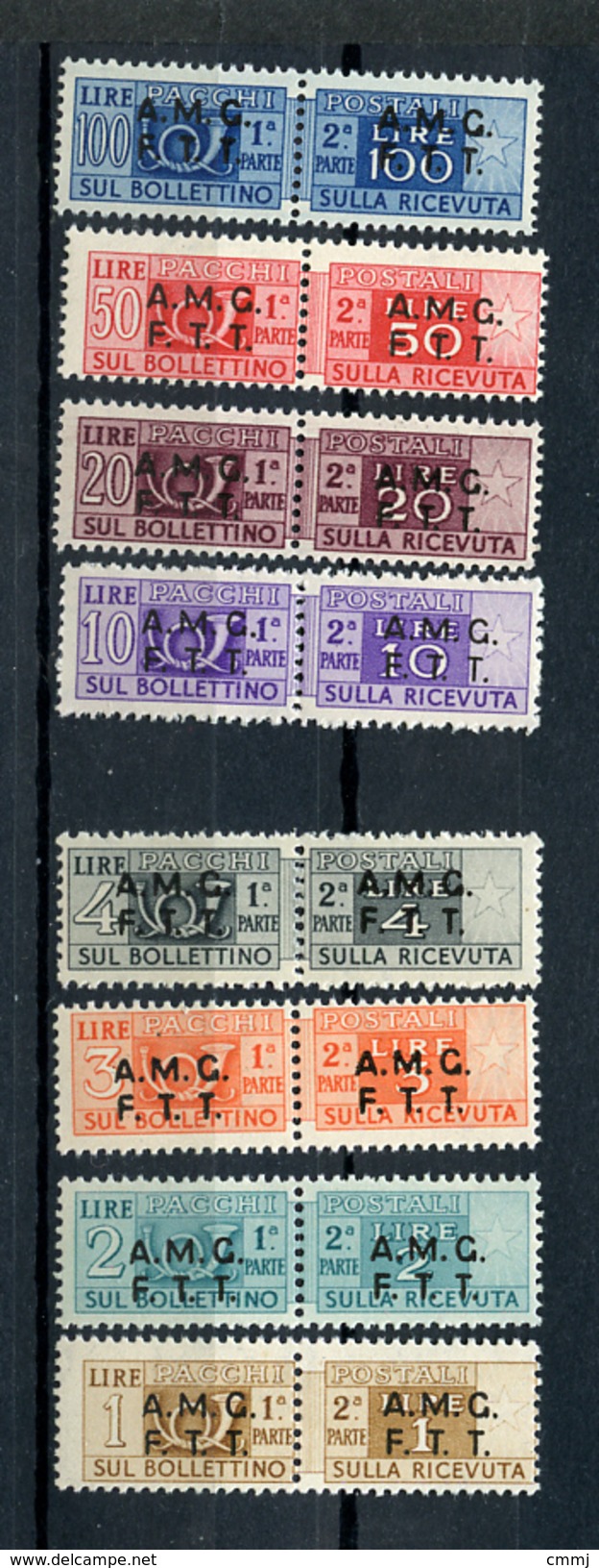 1947/48 -  TRIESTE  A -  Italia - Catg. Unif.  P.P. 1/4+6/9 -  NH - (B15012012...) - Postpaketen/concessie