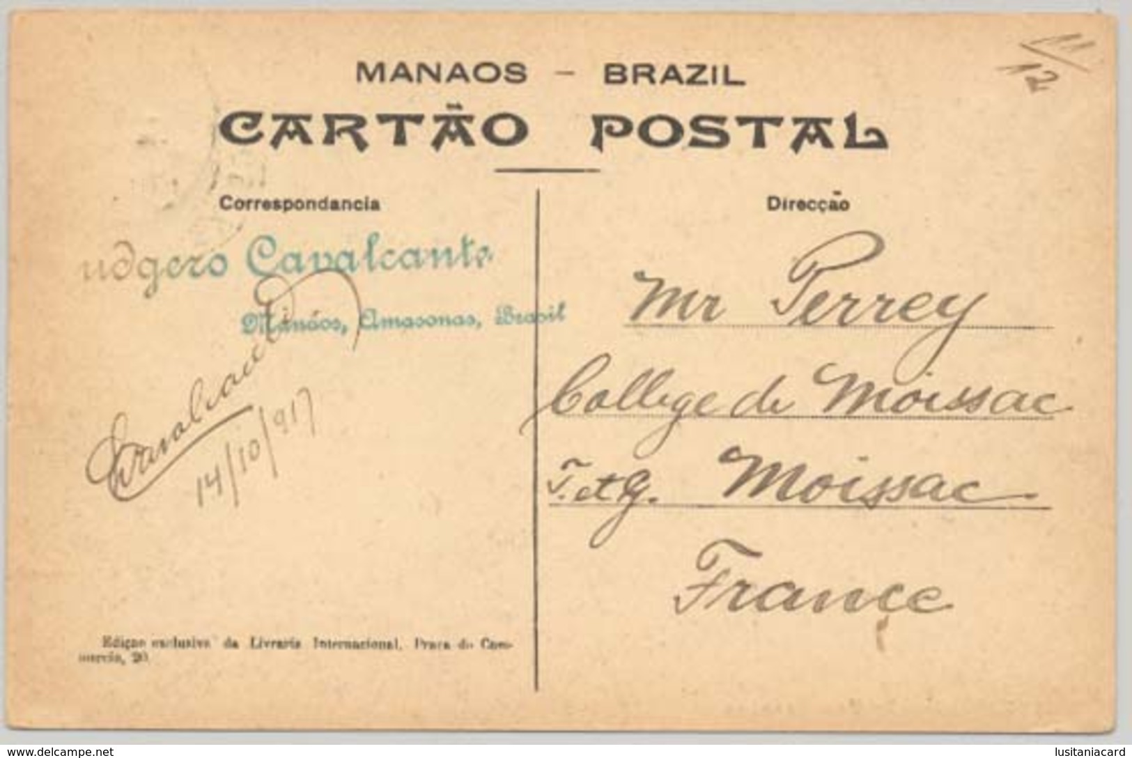 MANAUS - AMAZONAS - COSTUMES - IndiosArraias( Ed. Livraria Internacional) Carte Postale - Manaus