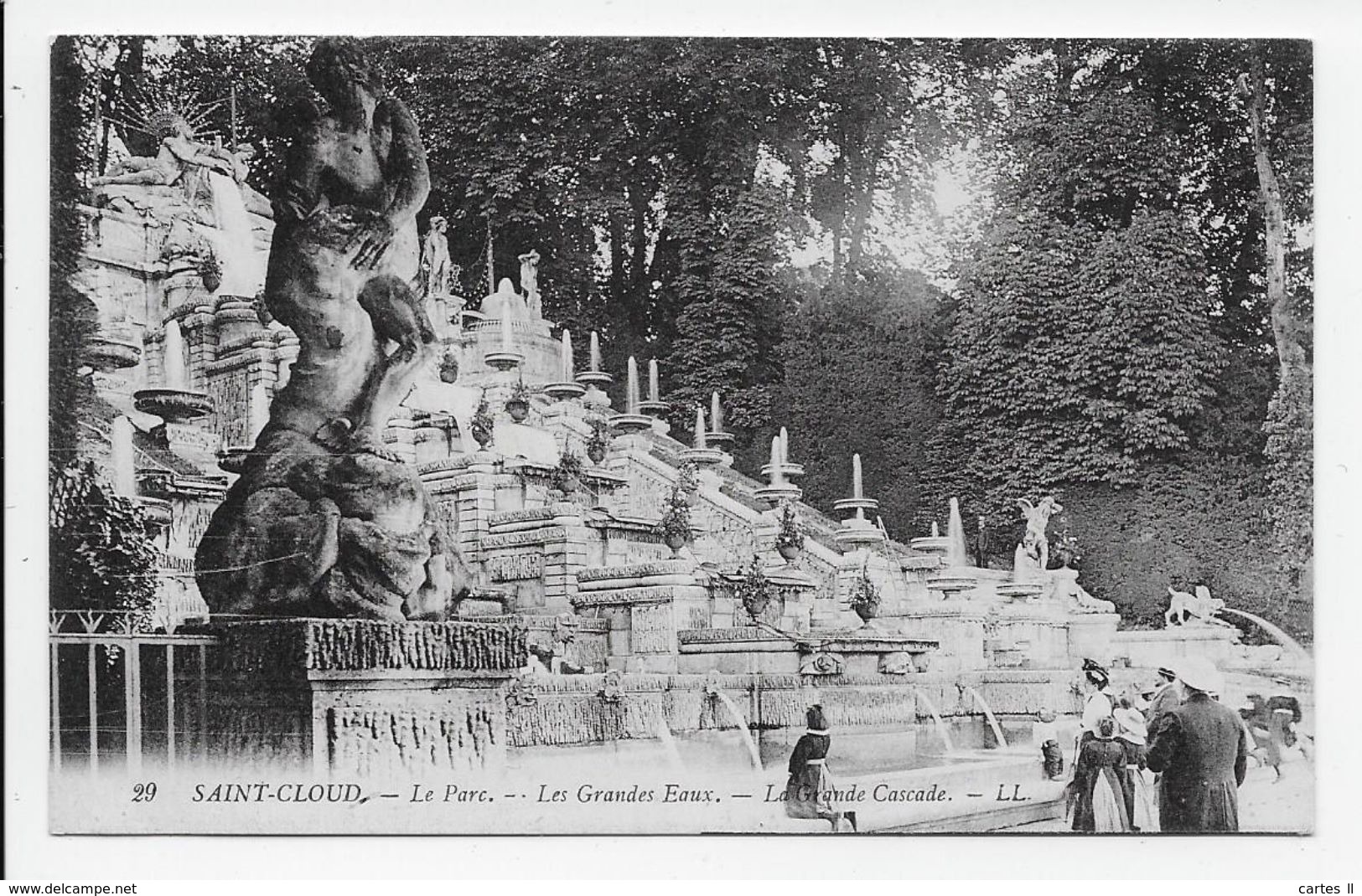 DC 1029 -  SAINT-CLOUD - Le Parc.- Les Grandes Eaux. La Grande Cascade. - LL 29 - Saint Cloud