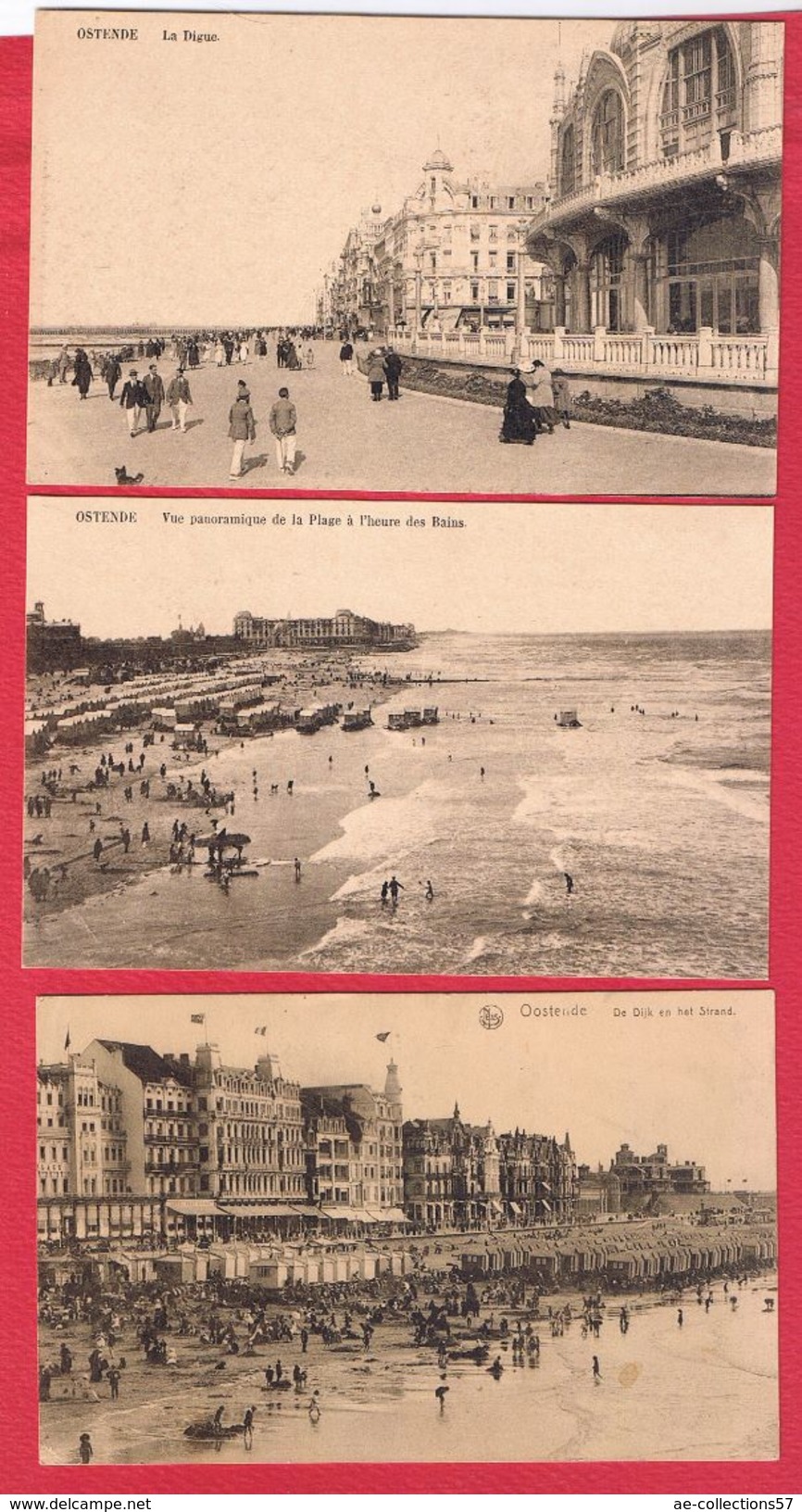 Ostende --  Lot De 3 Cartes - Oostende