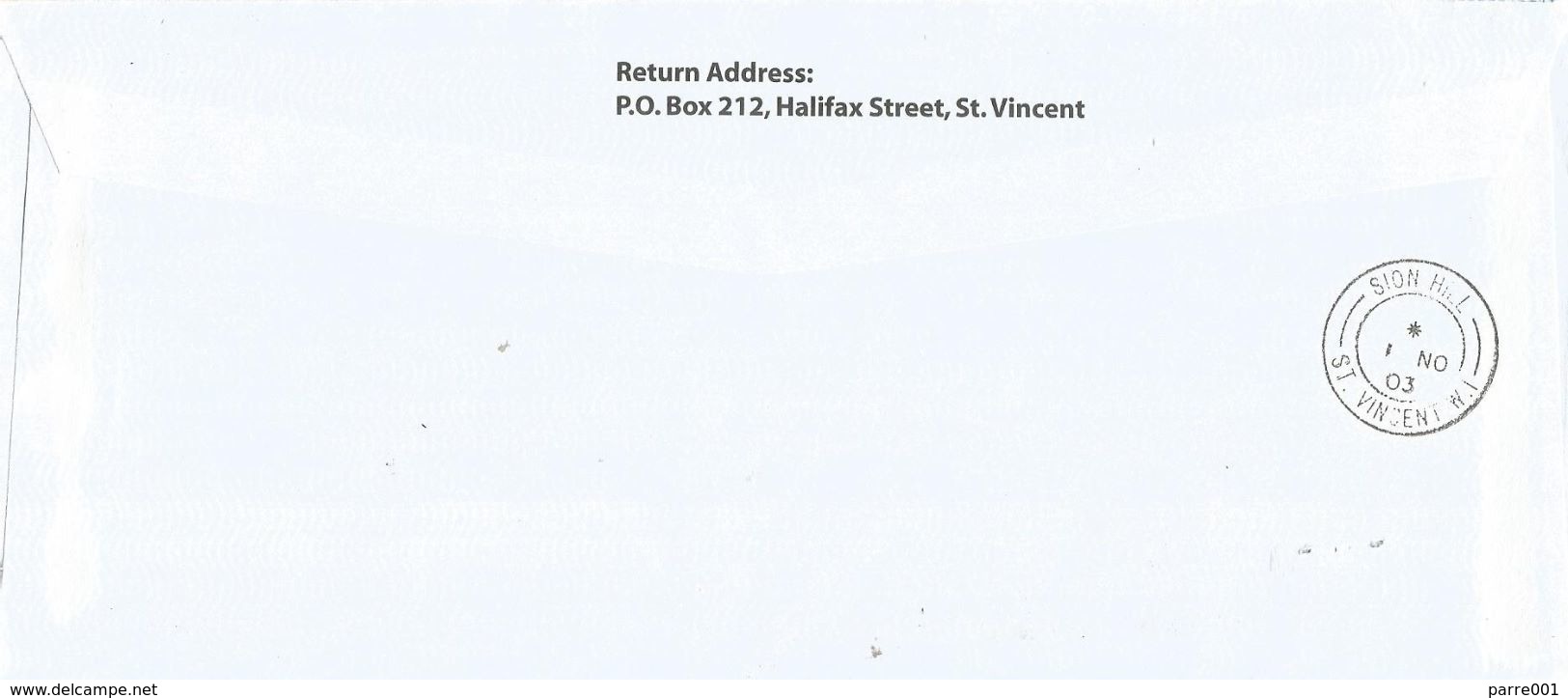 St Vincent 2003 Kingstown 20c On $3 Overprint SG V1977V Scott 3264A Michel - Domestic Cover. Rare 5,000 Overprinted - St.Vincent (1979-...)