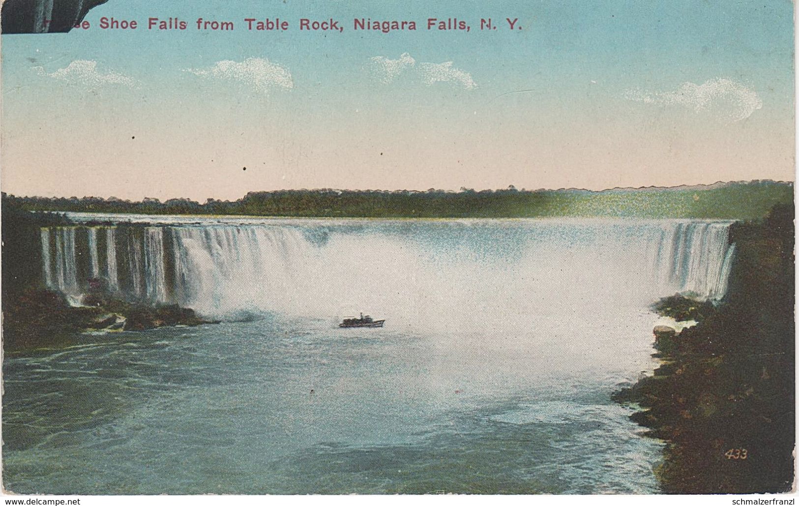 AK Niagara Falls Horse Shoe Falls From Table Rock Bei Tonawanda Buffalo St. Catharines Cheektowaga NY New York - Buffalo