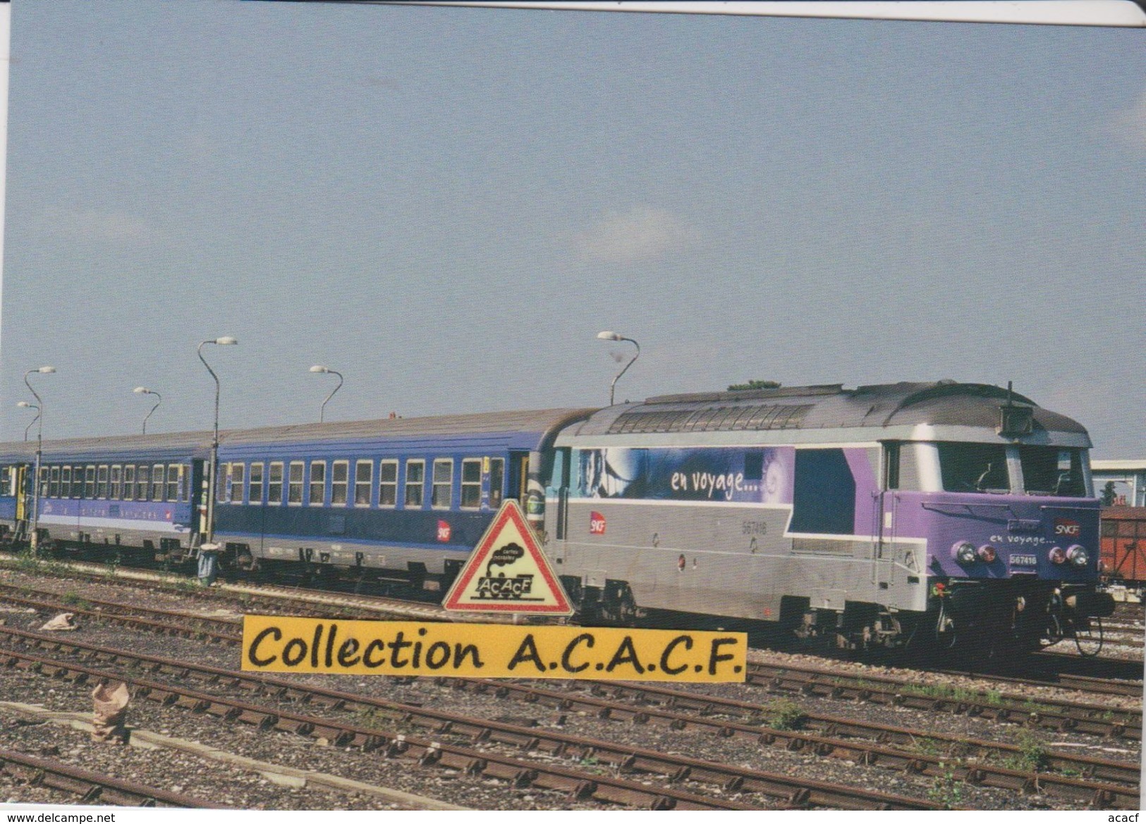 BB 67416 Et Train De Nuit Pour Paris-Austerlitz, à Rodez (12)  - - Eisenbahnen