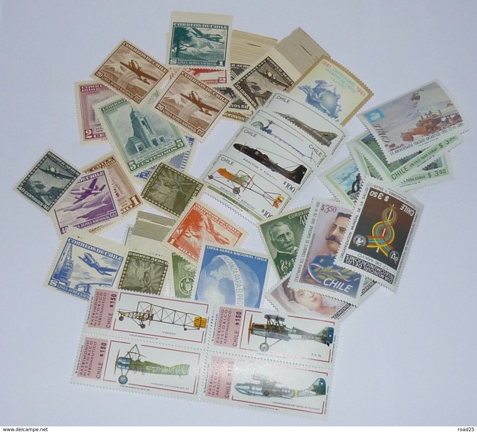 Amérique : Stock De Timbres Neufs Sans Charnière Sous Pochettes , Tout Pays Dont Etats-Unis Mexique Brésil Falkland Etc - Collections (sans Albums)