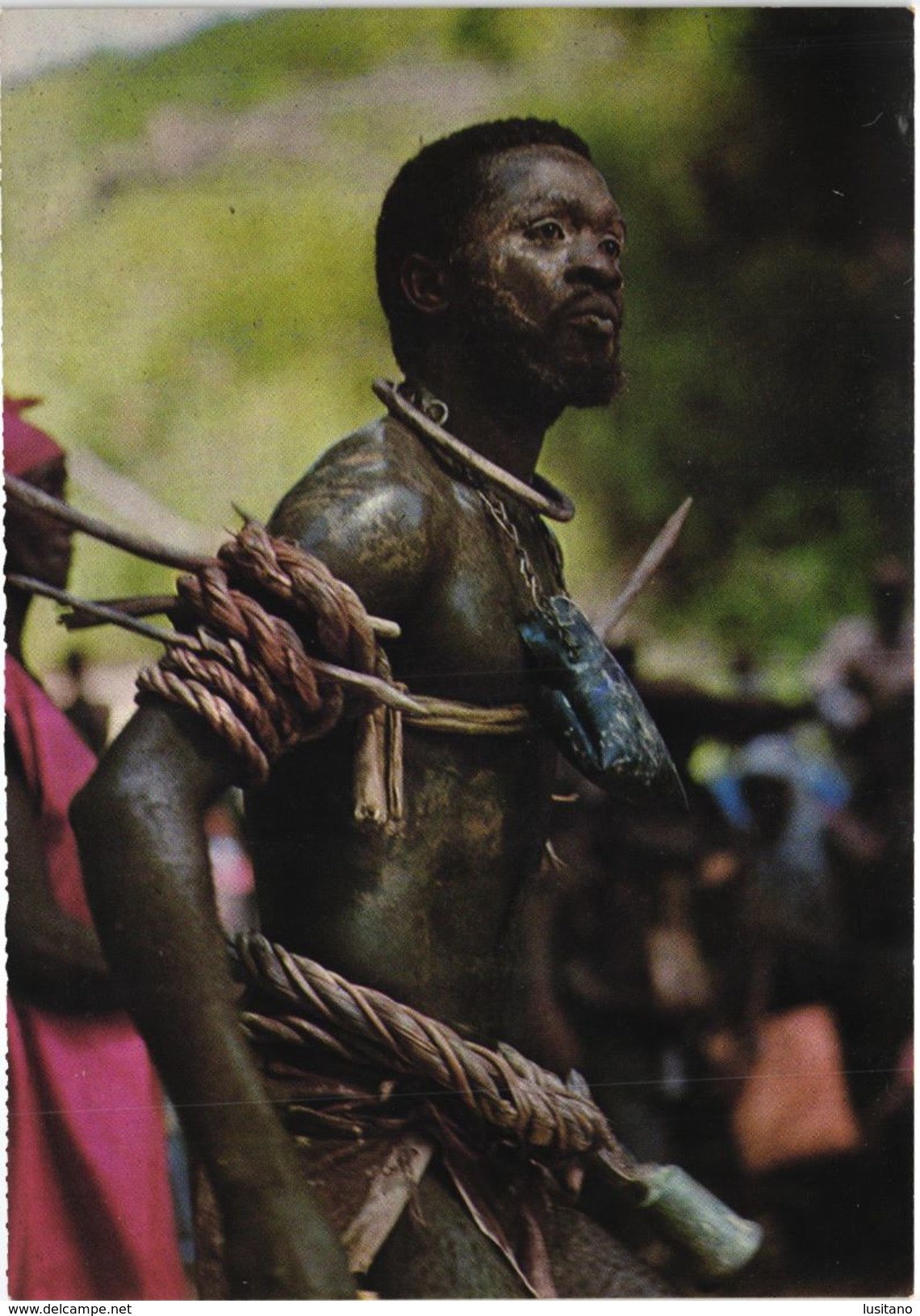 GUINE PORTUGUESA - Costumes, Homem Balanta - Black Man - GUINEA GUINEE BISSAU - Guinea-Bissau