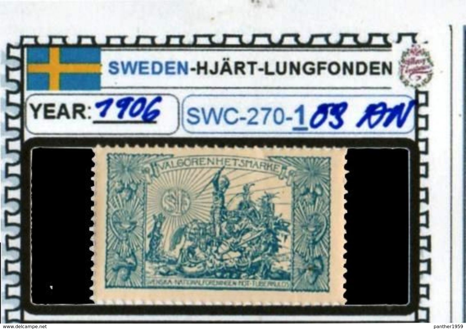 SWEDEN-#CHRISTMAS# SEALS #CINDERELLAS#TUBERCULOSIS#MH*# (SWC 270-1 (03 - Other & Unclassified