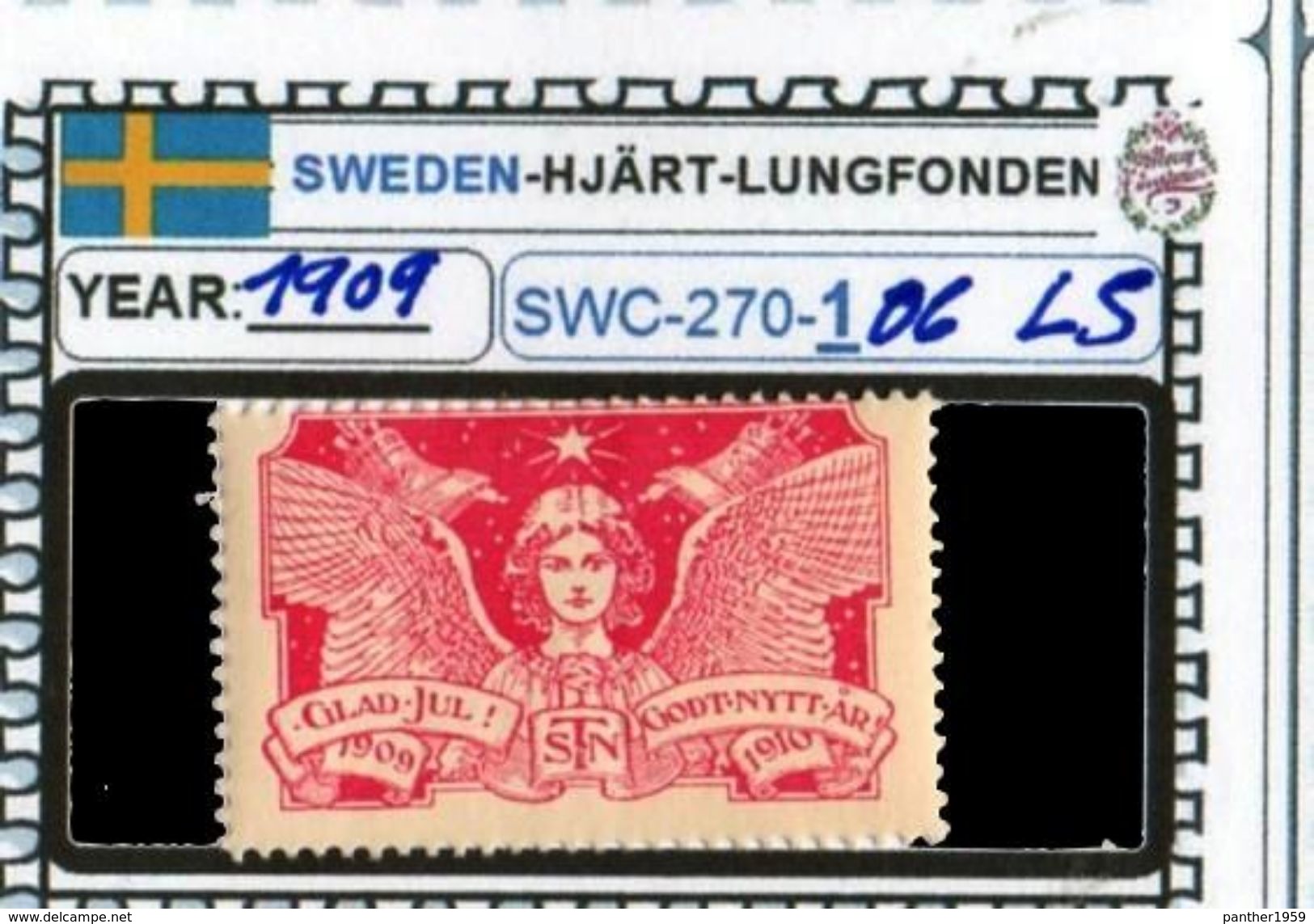 SWEDEN-#CHRISTMAS# SEALS #CINDERELLAS#TUBERCULOSIS#MH*# (SWC 270-1 (06) - Other & Unclassified