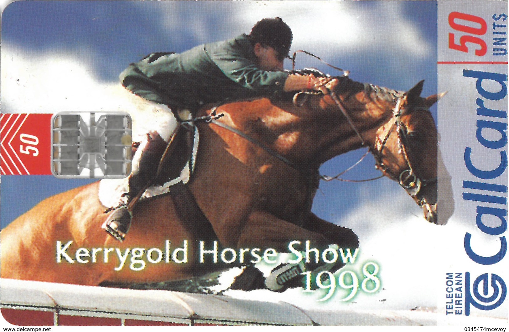 Ireland Callcard Kerrygold Horse (S74), 50,000 Print Run, Schlumberger SC7 Chipset (Irlande, Irish, Irland, Phonecard) - Ireland