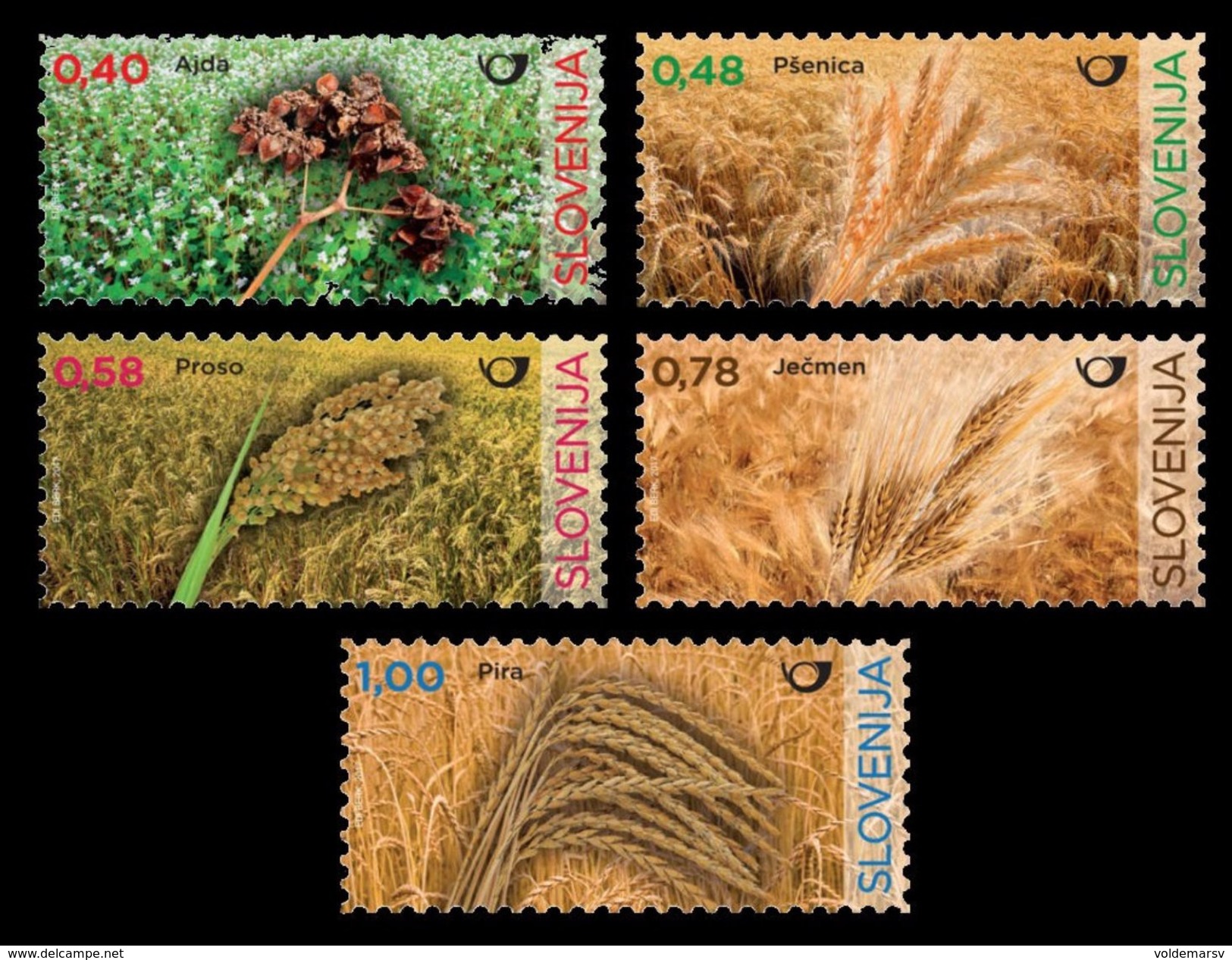 Slovenia 2017 Mih. 1260/64 Flora. Cereals Of Slovenia MNH ** - Slowenien