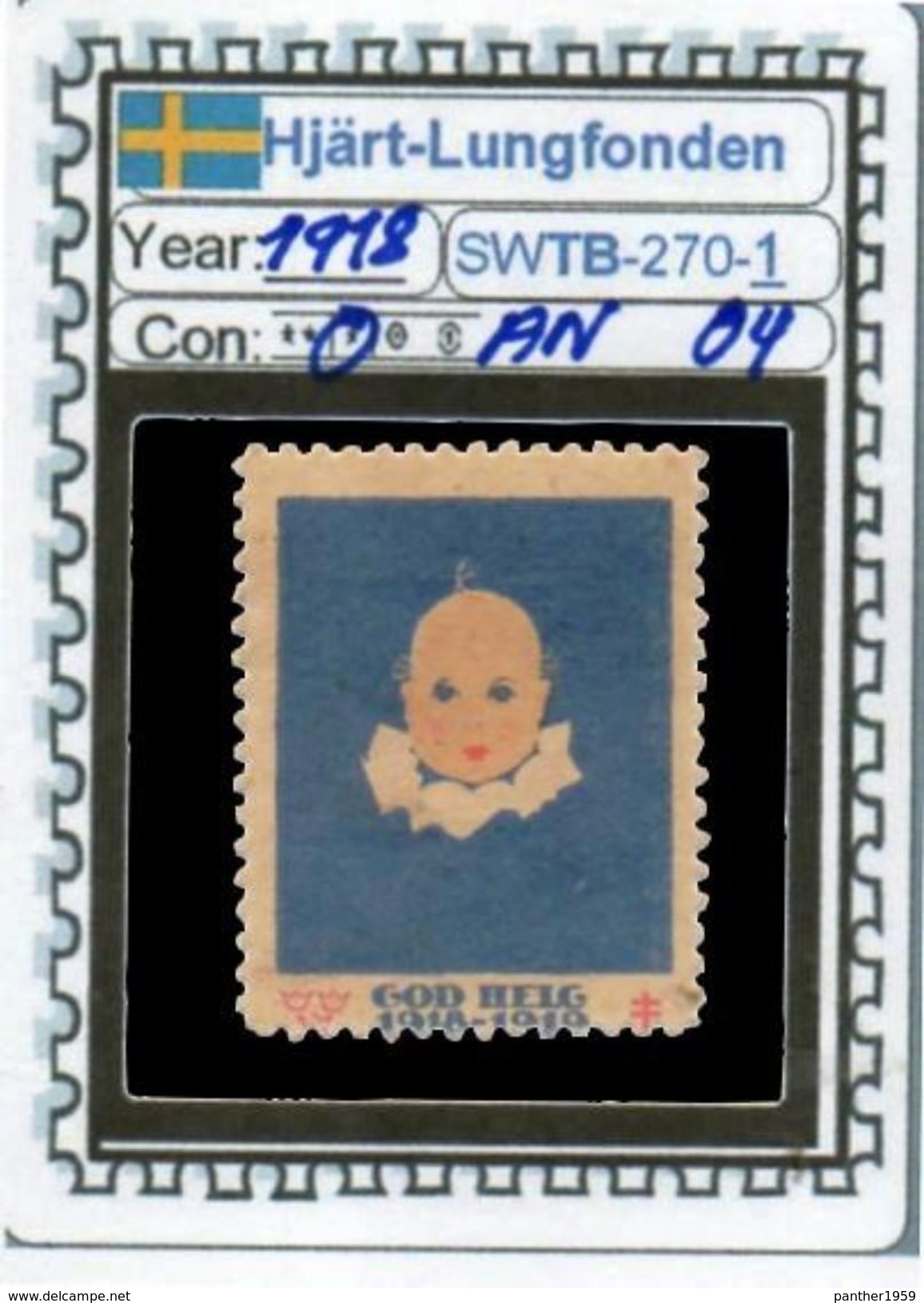 SWEDEN-#CHRISTMAS# SEALS #CINDERELLAS#TUBERCULOSIS#MH*# (SWTB 270-1 (04) - Other & Unclassified