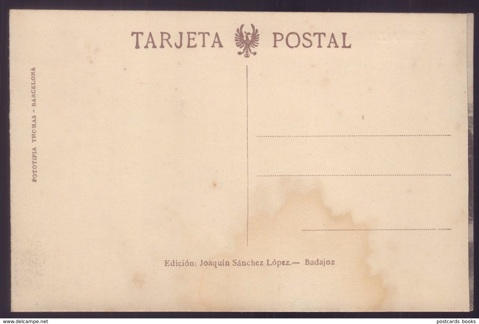 BADAJOZ - Vista General. Targeta Postal Dupla - EDICION Joaquin Sanchez Lopez. Old Double Postcard SPAIN - Badajoz