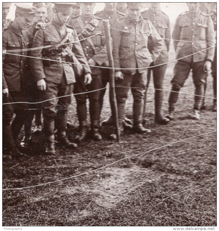 WWI Billericay Zeppelin Abattu Ancienne Photo Stereo Realistic Travels 1916 - Stereoscopic