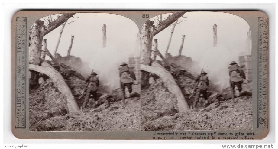 WWI Bataille D'Ypres Ancienne Photo Stereo Realistic Travels 1917 - Stereoscopic