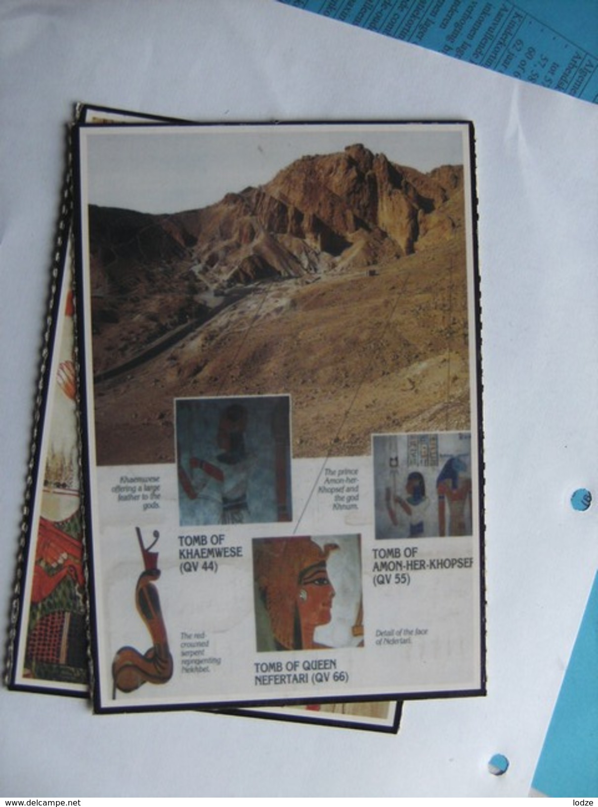 Egypte Egypt Valley Of Queens Luxor Map - Andere & Zonder Classificatie