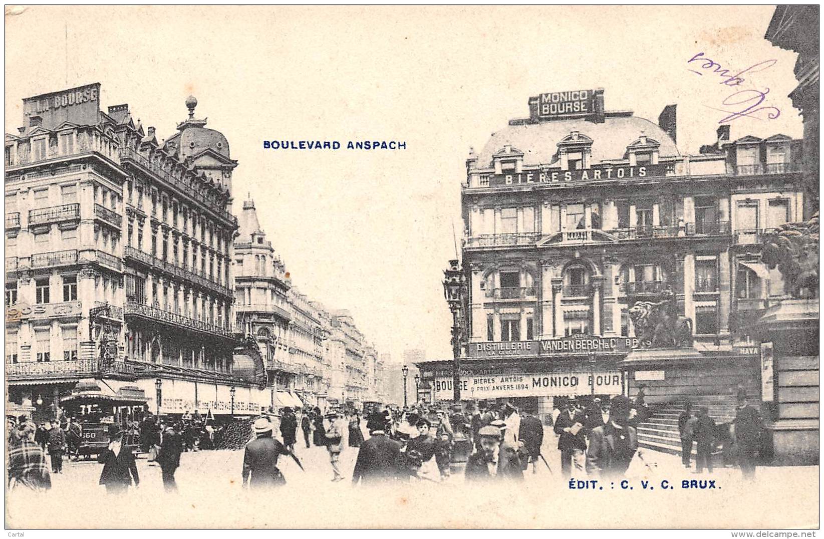 BRUXELLES - Boulevard Anspach - Lanen, Boulevards