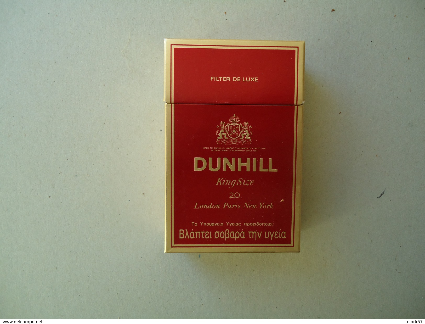 GREECE EMPTY TOBACCO BOXES IN DRACHMAS  DUNHILL - Empty Tobacco Boxes