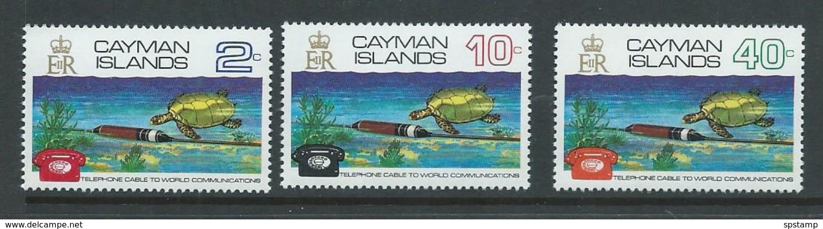 Cayman Islands 1972 Telephone Cable Set 3 MNH - Cayman (Isole)