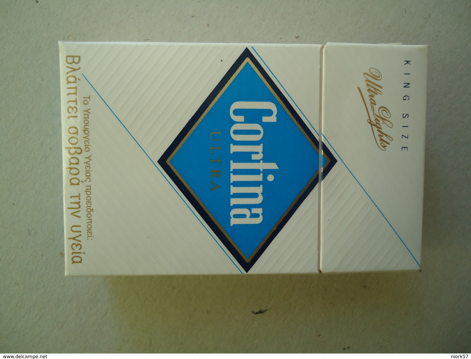 GREECE EMPTY TOBACCO BOXES IN DRACHMAS  CORTINA - Schnupftabakdosen (leer)