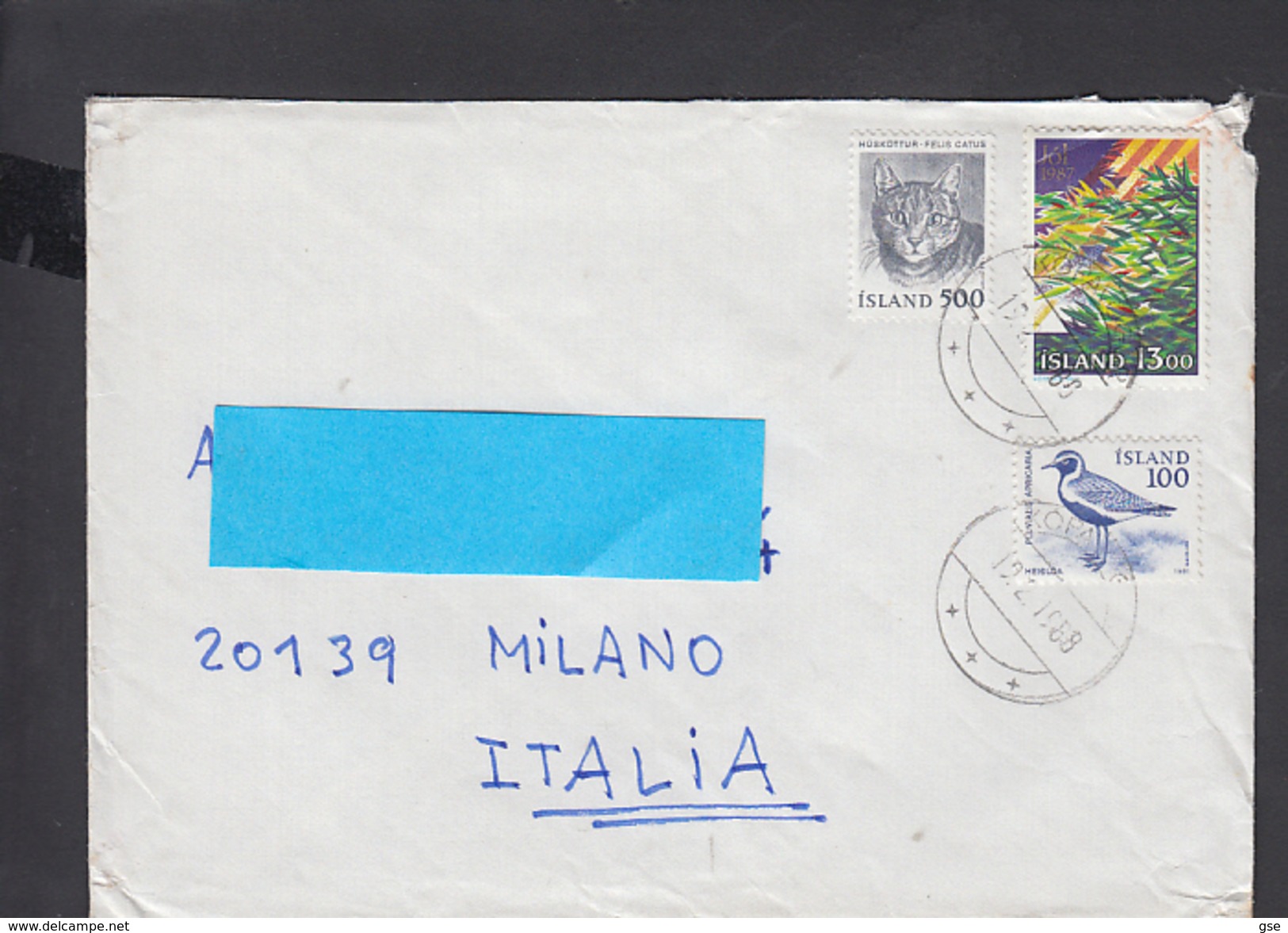 ISLANDA  1988 - Lettera Per  Italia - Storia Postale