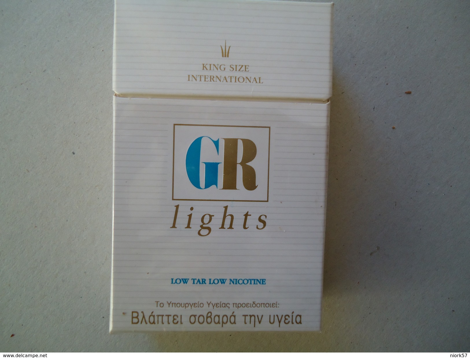 GREECE EMPTY TOBACCO BOXES IN DRACHMAS  GR LIGHTS - Contenitori Di Tabacco (vuoti)