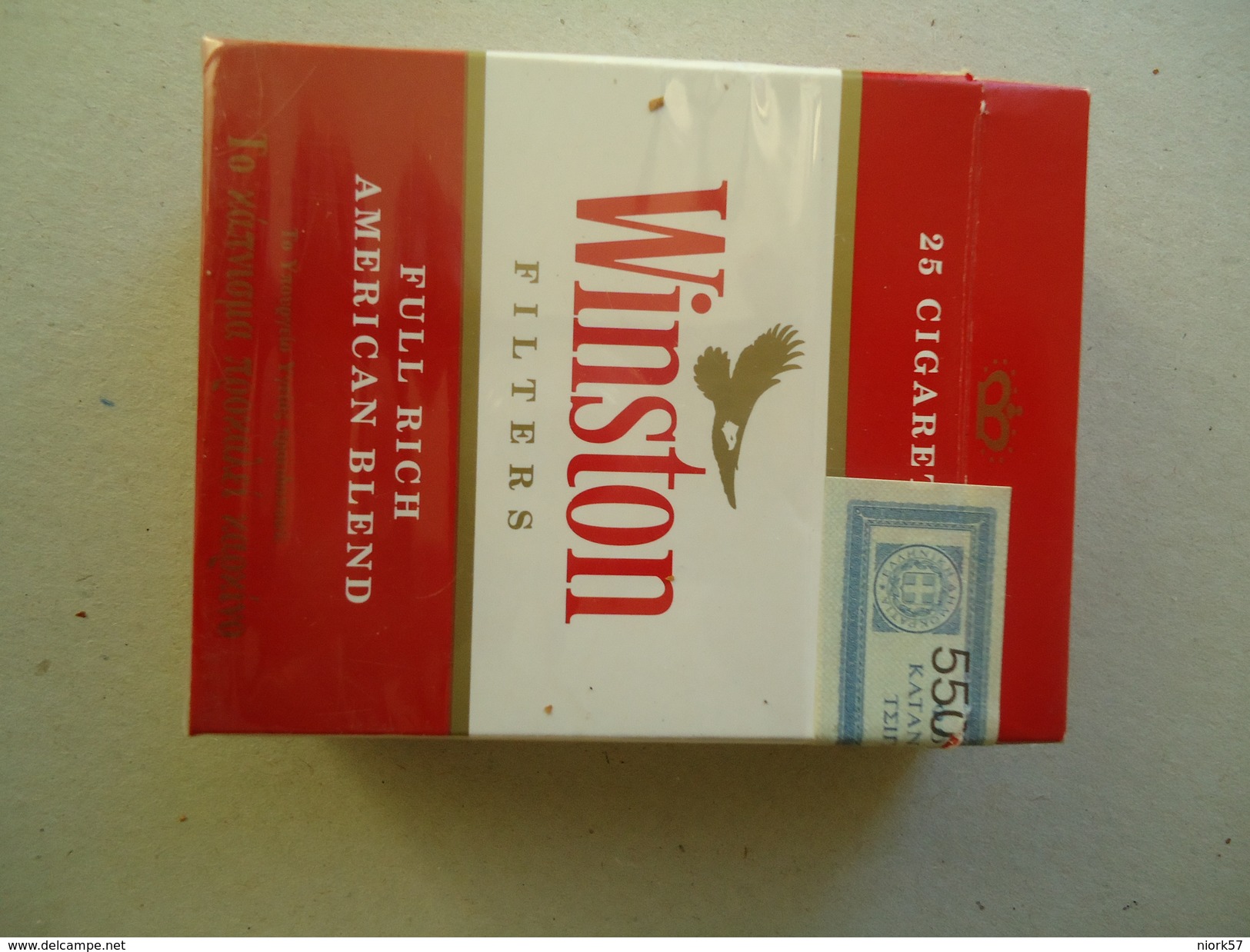 GREECE EMPTY TOBACCO BOXES IN DRACHMAS  WINSTON - Empty Tobacco Boxes