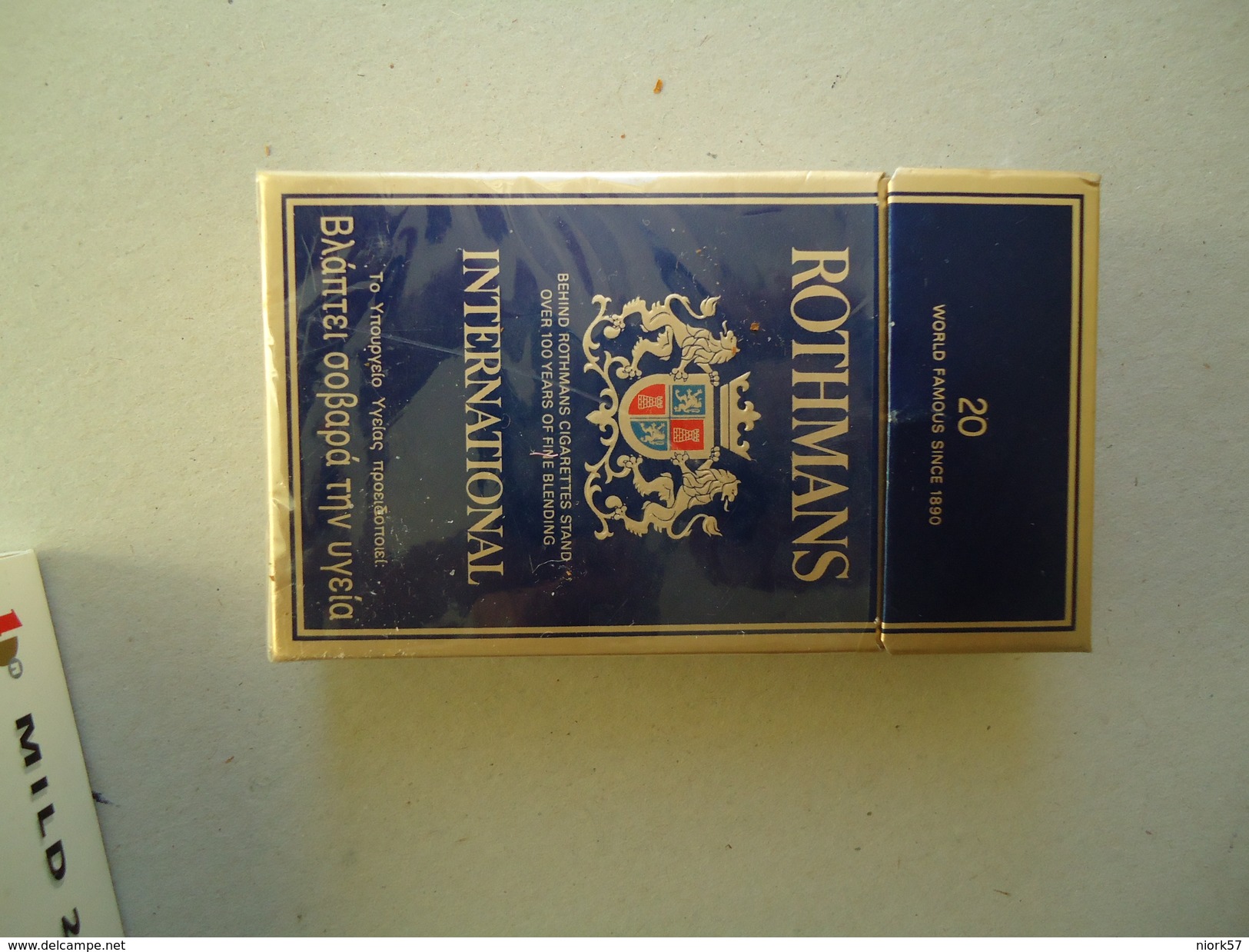 GREECE EMPTY TOBACCO BOXES IN DRACHMAS  ROTHMAS INT - Empty Tobacco Boxes