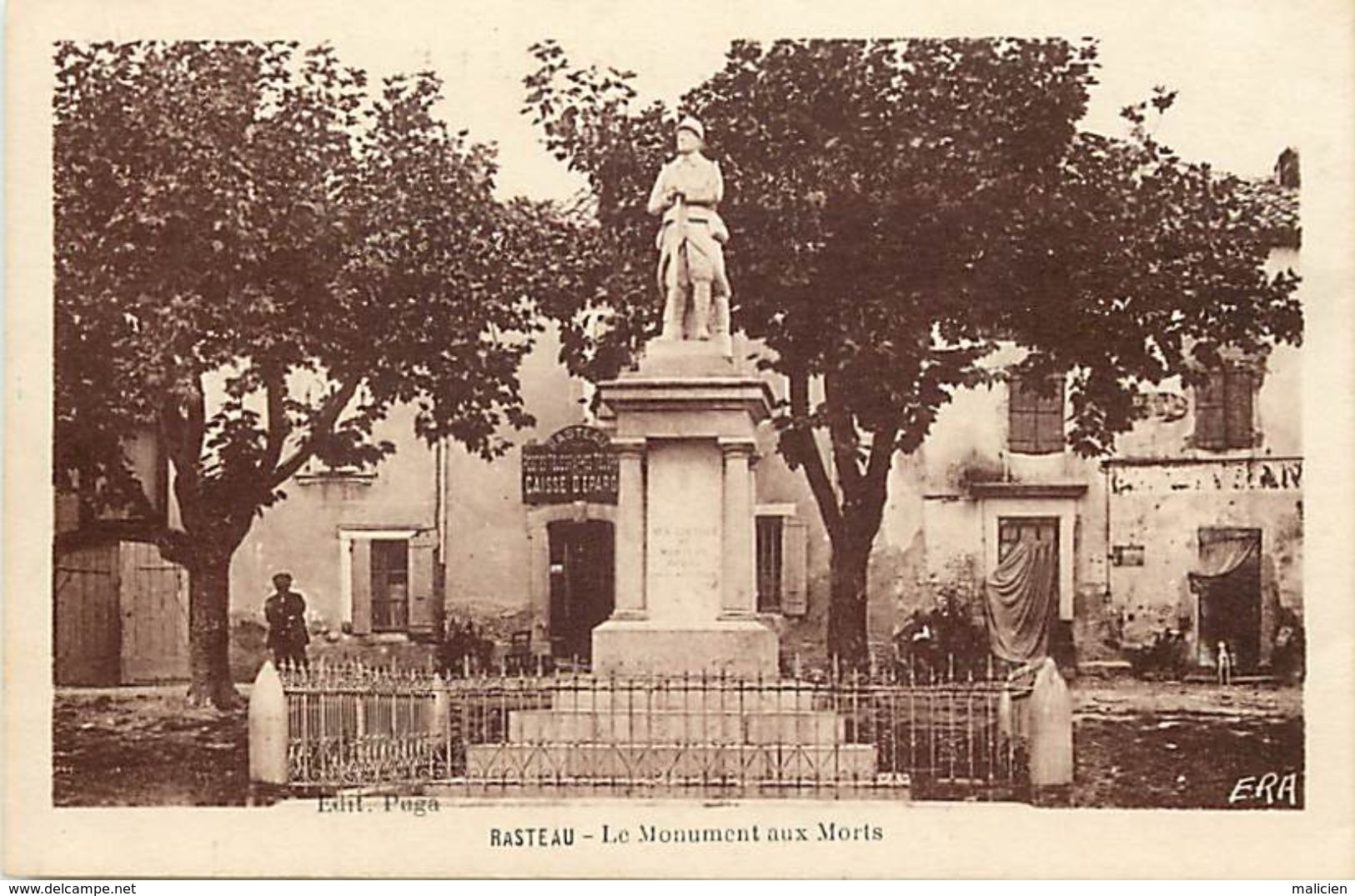 - Dpts Div.-ref-WW247- Vaucluse - Rasteau - Monument Aux Morts - Monuments Aux Morts - Carte Bon Etat - - Autres & Non Classés