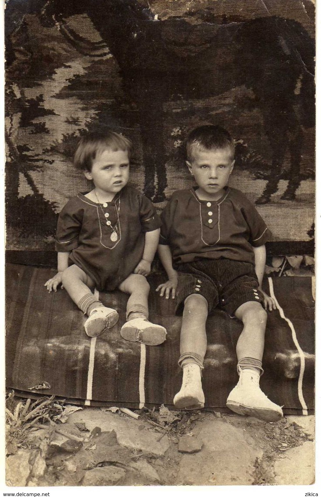 Children > Portraits.old Photo Postcard - Portraits