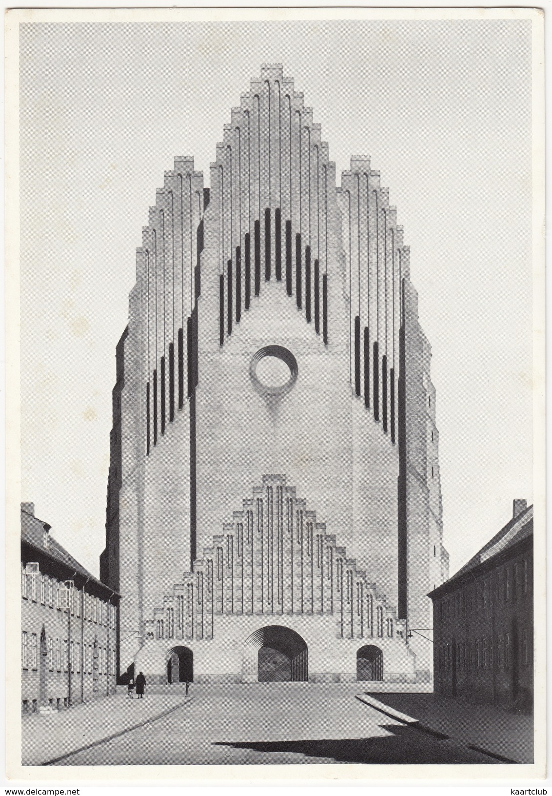 København - Grundtvigs Kirke: Tarnfronten  - Copenhagen - The Tower Front - Grundtvig's Church  - (DK) - Denemarken