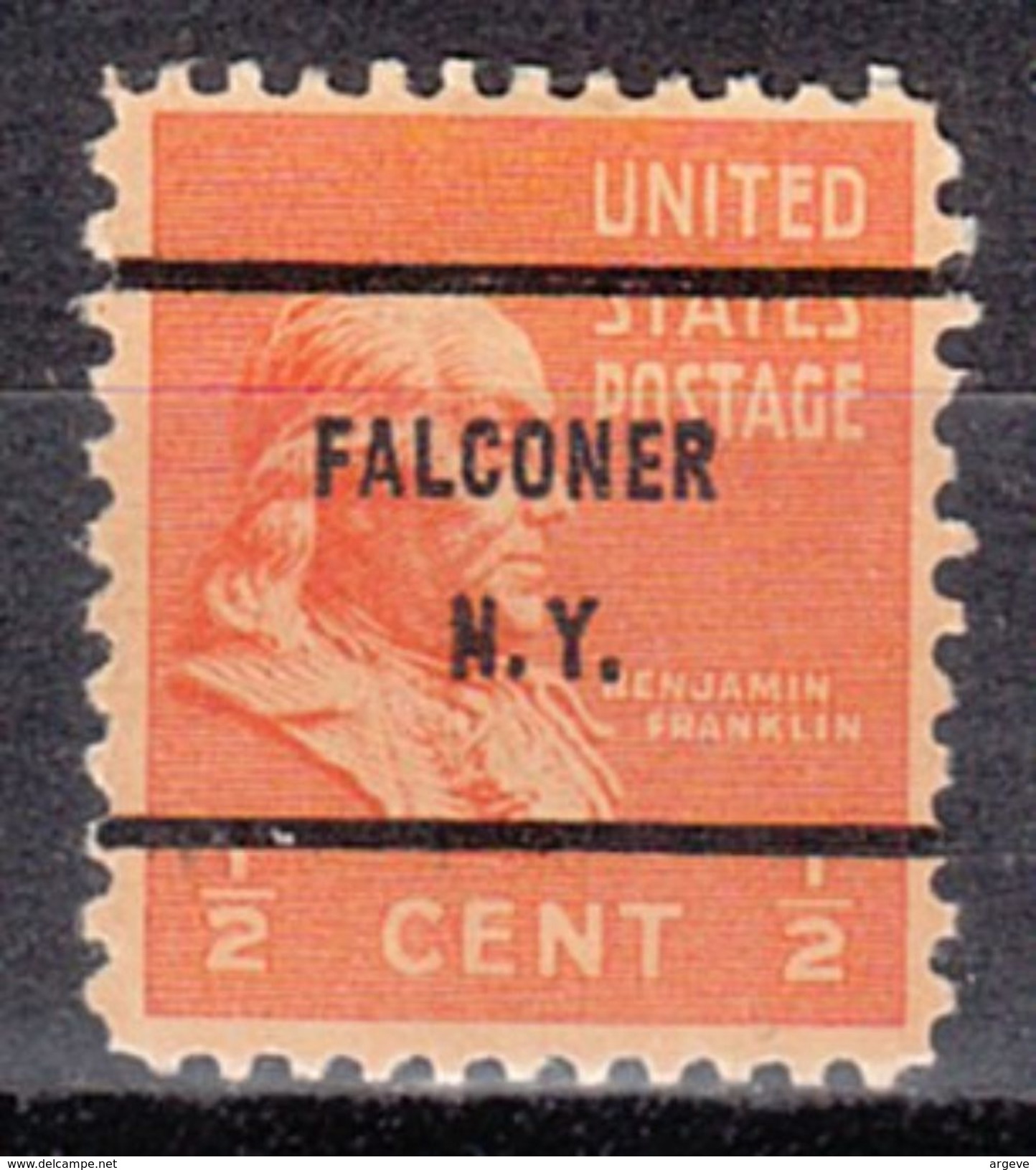 USA Precancel Vorausentwertungen Preo, Bureau New York, Falconer 803-61 - Precancels