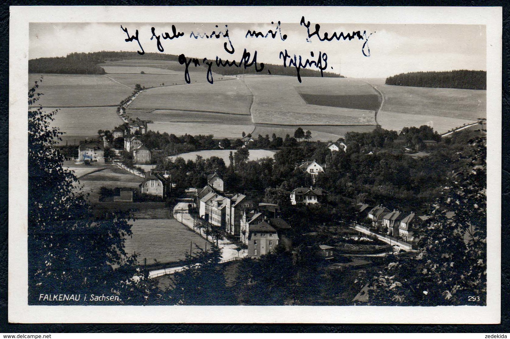 A9711 - Falkenau In Sachsen - Emil Neubert Chemnitz - Gel - Bahnpost Bahnpoststempel - Floeha