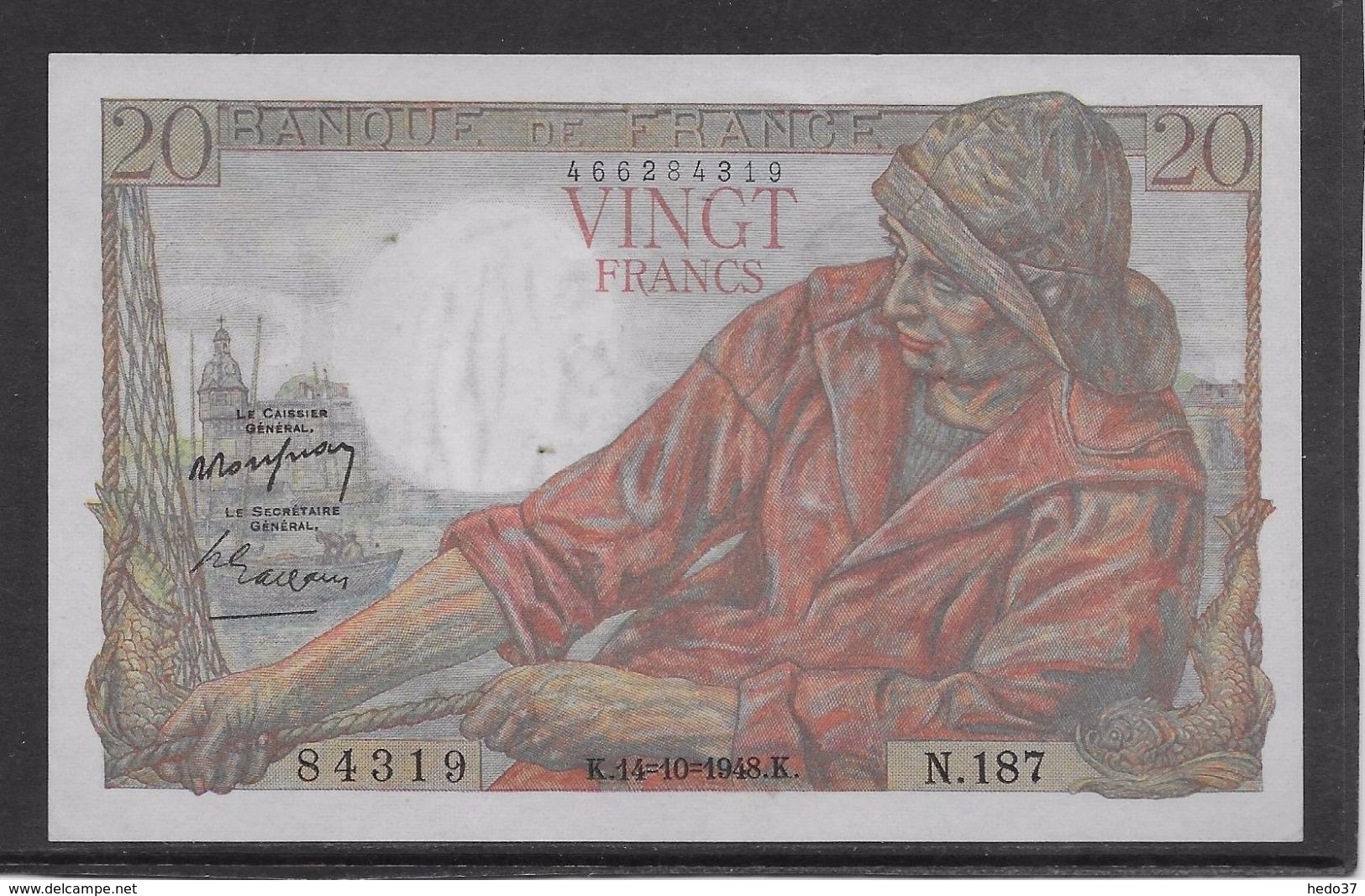 France 20 Francs Pêcheur - 14-10-1948 - Fayette N° 13-13 - SPL - 20 F 1942-1950 ''Pêcheur''